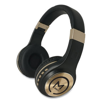 Morpheus 360® Serenity Stereo Wireless Headphones With Microphone, Black With Gold Accents freeshipping - TVN Wholesale